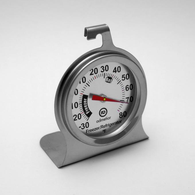 Smart Vaccine Fridge Freezer Thermometer Silver Color Easy To Read Dial