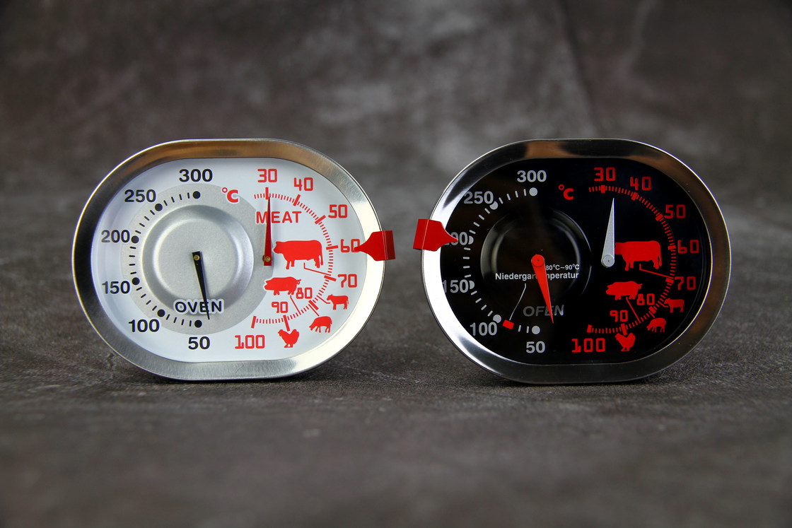 Wide Screen Oval Shape Oven Temperature Gauge , Digital Baking