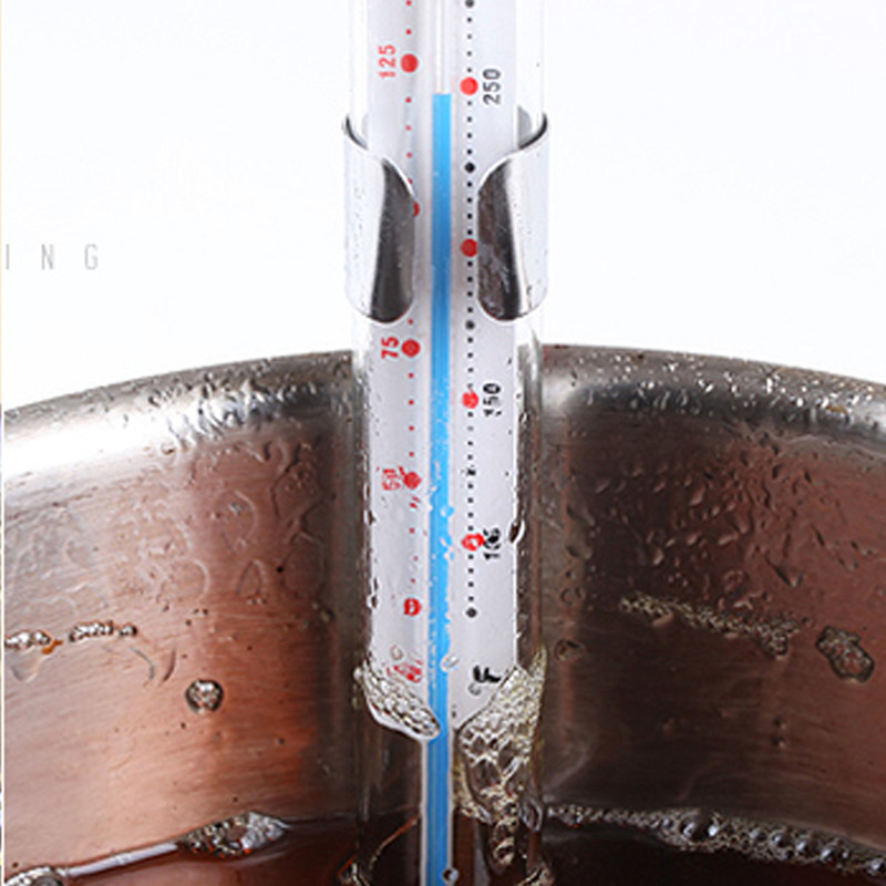 Glass Liquid Filled Deep Fry Thermometer Easy To Use And Provides