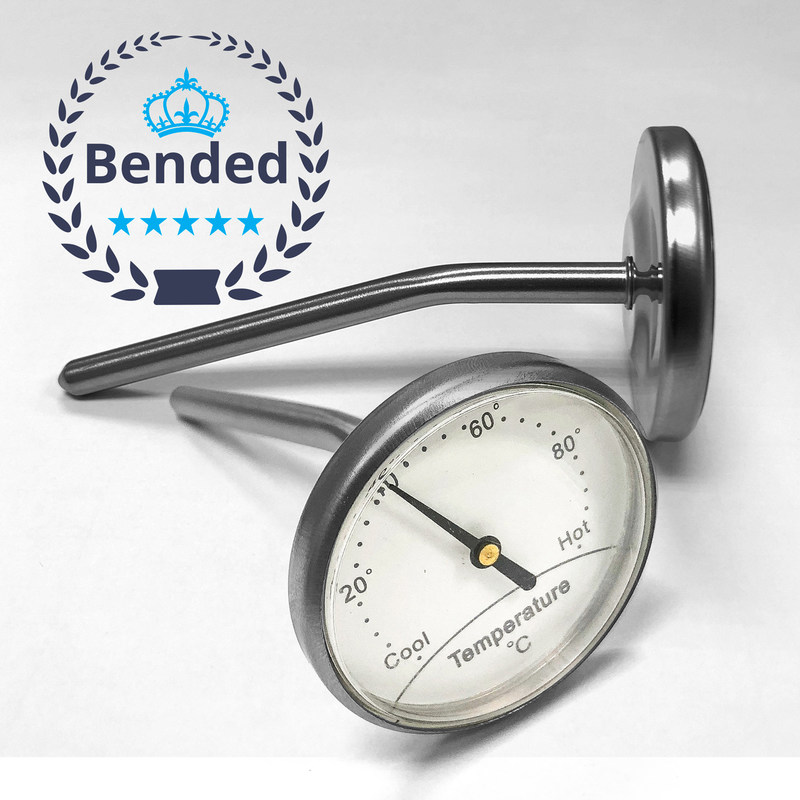 Bended Boiler Water Heater Thermometer , Fast Read Thermometer 1.6