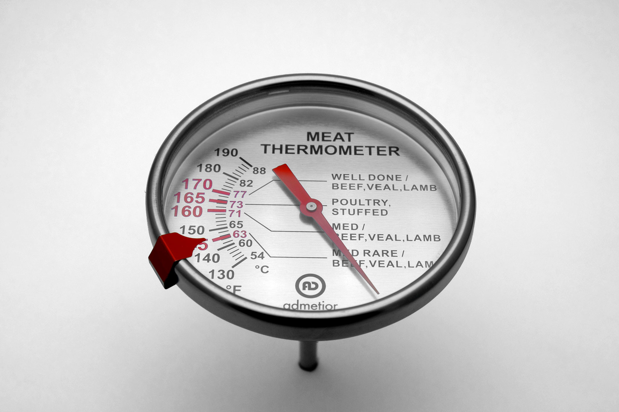 Dial 2.7'' Probe Type Digital BBQ Thermometer , Analog Dial Thermometer