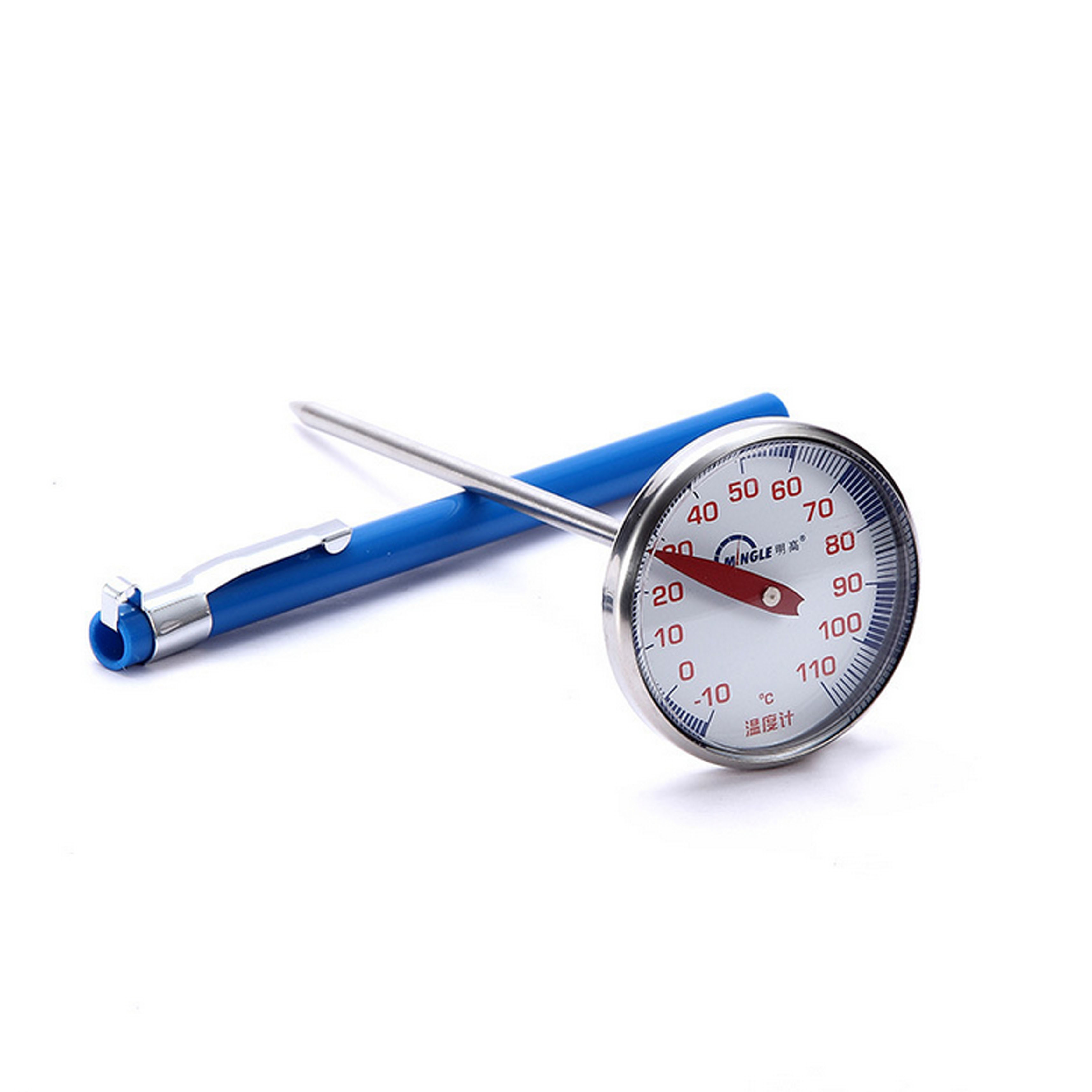 Stainless Bimetal Roasted Instant Read BBQ Thermometer With Blue Color