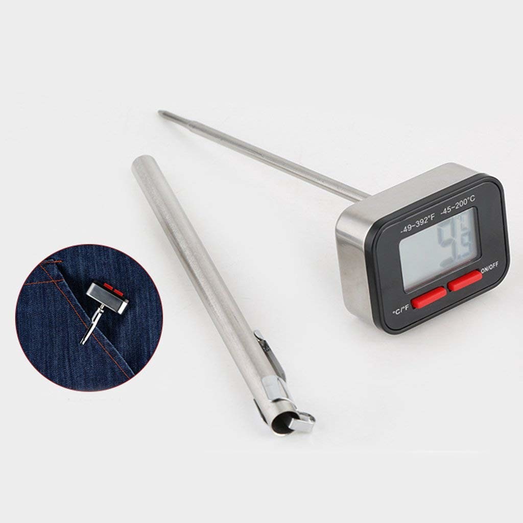 Instant Read Waterproof Digital Thermometer Black Color With IPX4