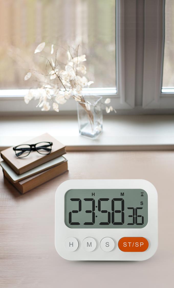 90dB Indoor Outdoor Thermometer Digital Timer Clock With Alarm