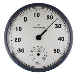 Round Elegant Indoor Outdoor Thermometer With Temperature / Hygrometer Reading