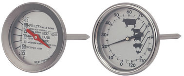 Highly Durable Dial Meat Thermometer Set , Fast Read Thermometer Bimetal Type
