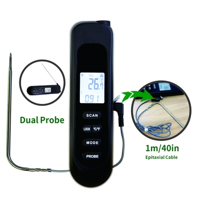 Folding Instant Read Digital Thermometer With Backlit Large LCD Screen