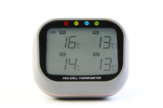 quality  Digital Wireless Grill Thermometer bluetooth remote monitor 4 Probes Grill  Alarm factory