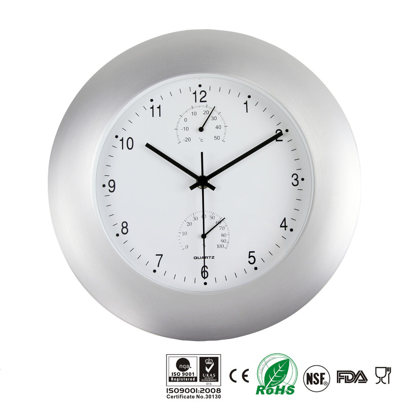 3 In 1 Indoor Outdoor Clock Thermometer Hygrometer Weather Station