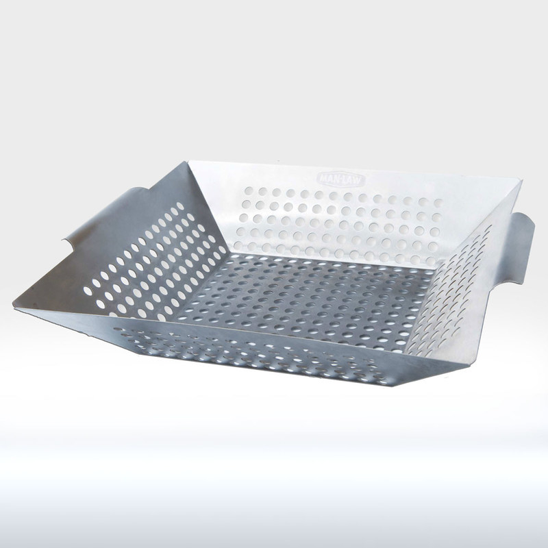 Outdoor Heavy Duty Stainless Steel Grill Wok , BBQ Multi Tool Great For