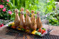 Heat Resistance Barbeque Tools Roasting Chicken Drumstick / Wing Rack