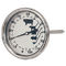 Highly Durable Dial Meat Thermometer Set , Fast Read Thermometer Bimetal Type