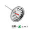 Silver 2.4" Dial Bimetal NSF Oven Safe Meat Thermometer