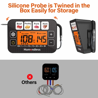 One Probe NSF 572F 4 Modes Instant Read Thermometer BBQ Cooking Thermometer For Grilling Oven