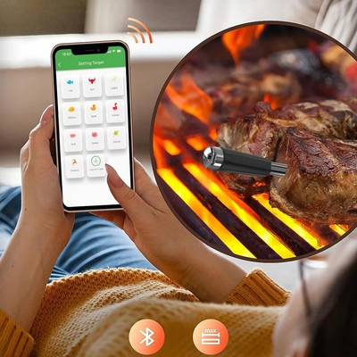 Top-selling Single-probe 5.2 Bluetooth Wireless Beef Thermometer For Culinary & Grilling Upgraded Compatibility