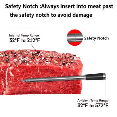 Top-selling Single-probe 5.2 Bluetooth Wireless Beef Thermometer For Culinary & Grilling Upgraded Compatibility