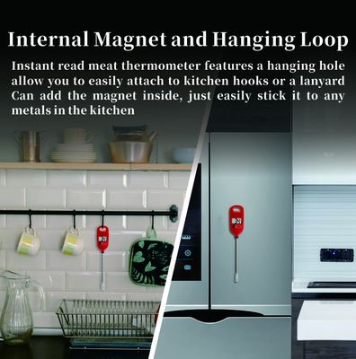 Ip67 Waterproof Instant Read Digital Meat  Thermometer SS 304 Probe Kitchen Thermometer Temperature Gadget For Bbq Cooking