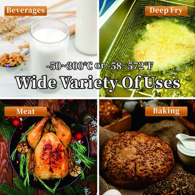 Factory Direct Digital Instant Read Meat Thermometer Food Temperature Detection Plastic Oven Thermometer Household Barbecue Use