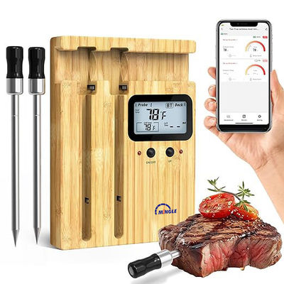 165ft Smart Wireless Thermometer Digital Instant Read Bluetooth Meat Thermometer APP Remote Thermometer With Ceramic Handle