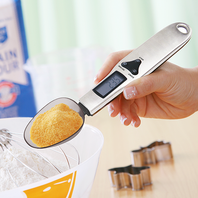500g / 0.1g Electronic LCD Digital Spoon Scale ABS Material Non Toxic