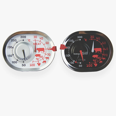 Wide Screen Oval Shape Dial Oven Thermometer For Meat / Beef / Chicken