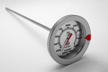 Standard Stainless Steel Body Candy Deep Fry Thermometer Long 150mm Probe Design