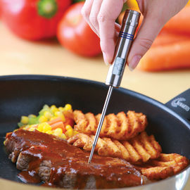 Stainless Steel Instant Read Food Thermometer , Cooking Probe Thermometer Good Heat Insulation