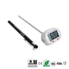 Swiveled LCD Head Quick Read Thermometer , Waterproof Meat Thermometer Light Weight