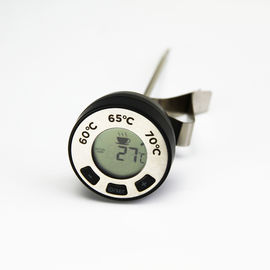 Round Shape Fast Read Thermometer , Instant Read Cooking Thermometer With Silicone Protector