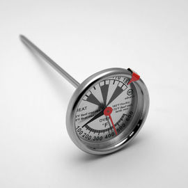Bimetallic Stainless Steel Industrial Oven Thermometer 100F - 600F Oven Temperature Range