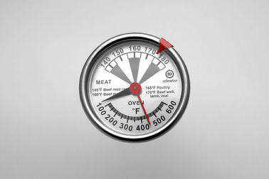 Bimetallic Stainless Steel Industrial Oven Thermometer 100F - 600F Oven Temperature Range