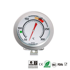 Kitchen Measurement Tool BBQ Oven Thermometer Silver Color For Cooking
