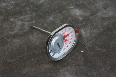 Wide Screen Oval Shape Oven Temperature Gauge , Digital Baking Thermometer Simple Operation