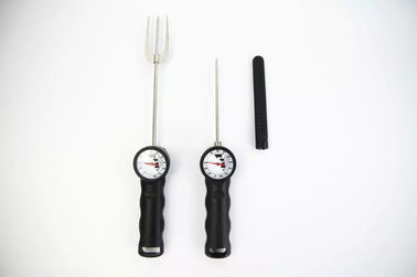 Instant Read Trident BBQ Tools Curved Body Shape Meat Thermometer Fork