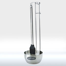 Large Capacity Stainless Steel BBQ Tools Basting Brush And Pot Anti Corrosion