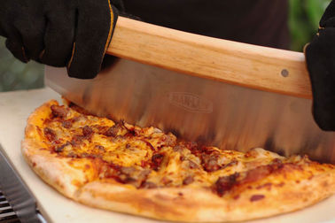 Sharp Rocker Blade BBQ Tools Rocking Pizza Cutter Stainless Steel Cutting Blade