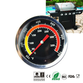 Smoking BBQ Roasting Grill Oven Thermometer , Grill Meat Thermometer Highly Safe