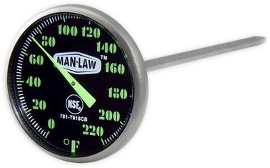 Safe Round Grill Instant Read Kitchen Thermometer 1.6" Dial Size Light Weight