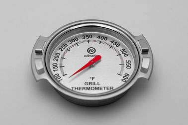 Non Stick Big Oven Grill Temperature Gauge , Smart BBQ Thermometer Silver Color