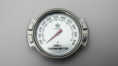 Non Stick Big Oven Grill Temperature Gauge , Smart BBQ Thermometer Silver Color