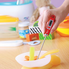 Compact Baby Milk Food Probe Thermometer , Electronic Cooking Thermometer Wide Temperature Range