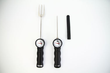 Instant Read Trident Digital Meat Thermometer Fork , Barbecue Tool Set Light Weight