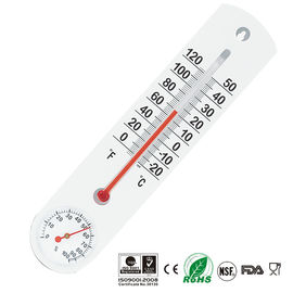 Metal Case Glass Tube Outdoor Temperature Gauge , Indoor Outdoor Temp Gauge Quick Response
