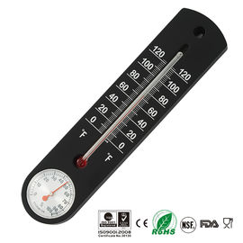 Metal Case Glass Tube Outdoor Temperature Gauge , Indoor Outdoor Temp Gauge Quick Response