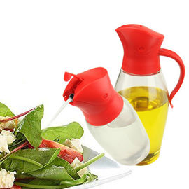 Transparent Glass Seasoning Bottles Auto Flip Function Kitchen Spice Jar