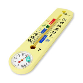 Wall Mounted Style Mingle Thermometer Accurate Displays In ℃ / ℉ Switchable