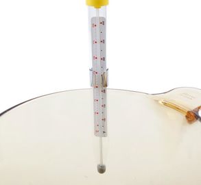 Red Cooking Thermometer For Deep Frying , Instant Read Kitchen Thermometer High Safety