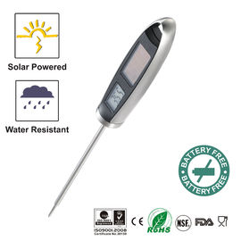 Solar Energy Transparent Waterproof Meat Thermometer 5 Seconds Quick Response Time