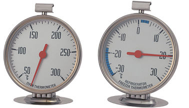 Compact Size Kitchen Thermometer Set Silver Color Surface Easy To Storage