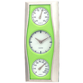 Wall Barometer Indoor Outdoor Thermometer Hanging Home / Office Metal Material